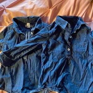 Cat & Jack denim shirts - girls -3t